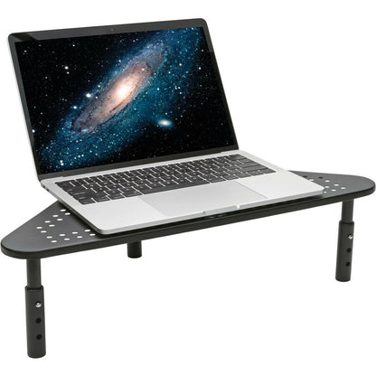 Tripp Lite Monitor Riser Stand Desktop Corner Metal Height Adjustable Black
