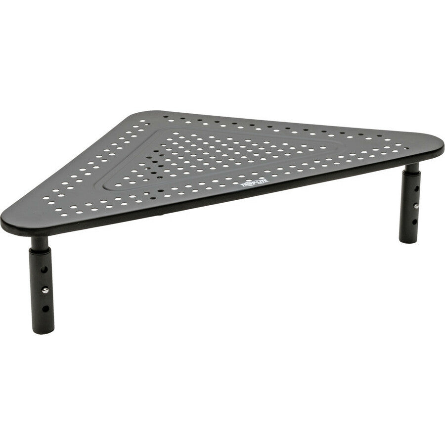 Tripp Lite Monitor Riser Stand Desktop Corner Metal Height Adjustable Black