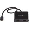 StarTech.com 2-Port Multi Monitor Adapter - USB-C to HDMI Video Splitter - USB Type-C to HDMI MST Hub - Thunderbolt 3 Compatible - Windows