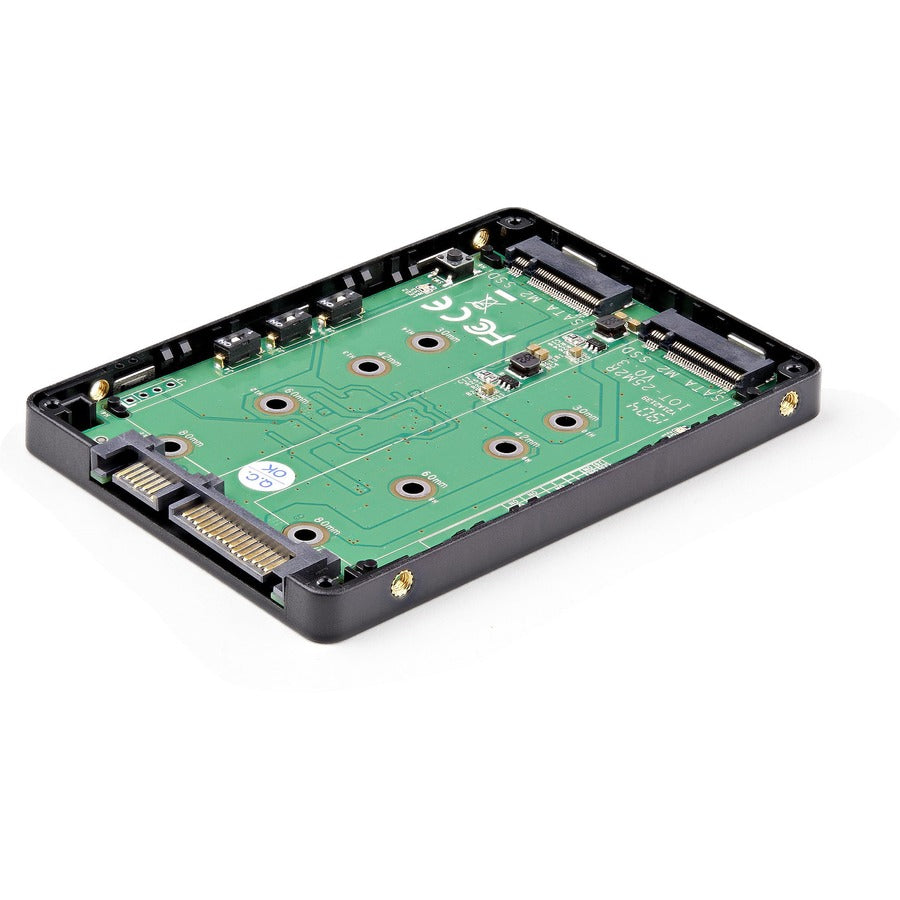 StarTech.com Dual M.2 SATA Adapter with RAID - 2x M.2 SSDs to 2.5