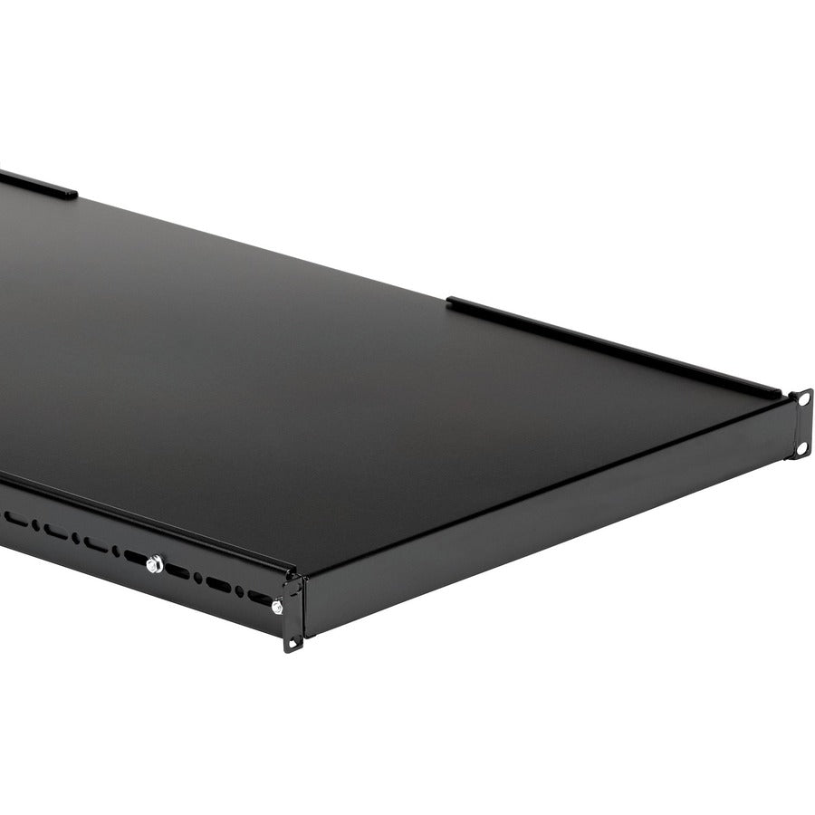 StarTech.com 1U Adjustable Mounting Depth Rack Mount Shelf - Heavy Duty Fixed Rack Shelf - 175lbs / 80kg