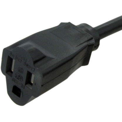 Star Tech.com 20 ft Power Cord Extension - NEMA 5-15R to NEMA 5-15P