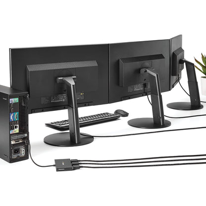 StarTech.com 3-Port Multi Monitor Adapter, Mini DisplayPort to HDMI MST Hub, 3x 1080p, Video Splitter for Extended Desktop Mode, Windows