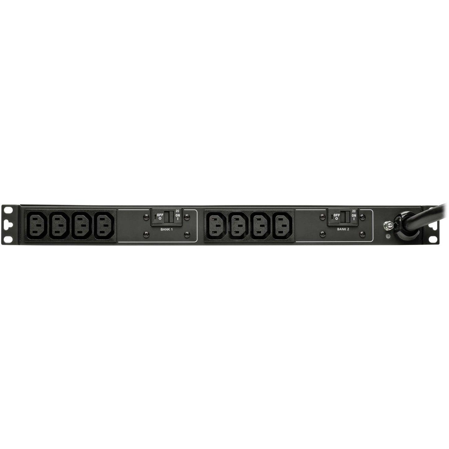 Tripp Lite PDU Basic 208V / 240V 30A 5/5.8kW C13 10 Outlet L6-30P Horizontal 1U