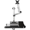 StarTech.com Wall Mount Workstation - Foldable Ergonomic Standing Desk - Height Adjustable 34" VESA Monitor Arm/Padded Keyboard/Mouse Tray