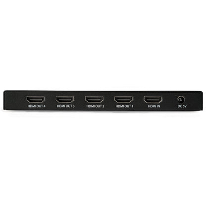 StarTech.com 4 Port HDMI Splitter - 4K 60Hz - 1x4 Way HDMI 2.0 Splitter - HDR - ST124HD202