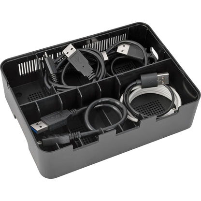 Tripp Lite 7-Port USB Charging Station Hub Quick Charge 3.0, USB-C, Storage