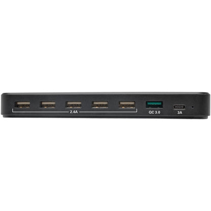 Tripp Lite 7-Port USB Charging Station Hub Quick Charge 3.0, USB-C, Storage