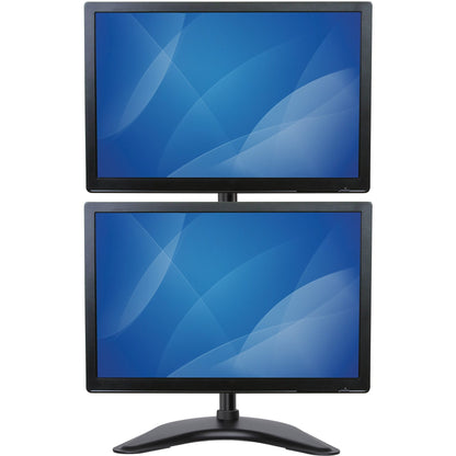 StarTech.com Vertical Dual Monitor Stand - Heavy Duty Steel - Monitors up to 27" - Vesa Monitor - Computer Monitor Stand