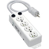 Tripp Lite Safe-IT Power Strip Medical Hospital Grade Antimicrobial UL1363A 4 Outlet 15A 7ft Cord