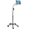 CTA Digital Heavy-Duty Gooseneck Floor Stand for 7-13 Inch Tablets