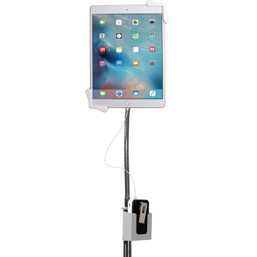 CTA Digital Heavy-Duty Gooseneck Floor Stand for 7-13 Inch Tablets