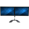 StarTech.com Dual Monitor Stand - Ergonomic Desktop Monitor Stand for up to 32 inch VESA Displays - Free-Standing Adjustable Mount -Silver