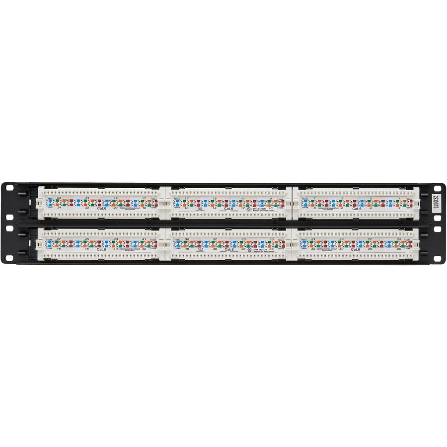 Tripp Lite 48-Port Cat6 Cat5 Patch Panel Rackmount 110 Punch Down RJ45 Ethernet 1URM 568B