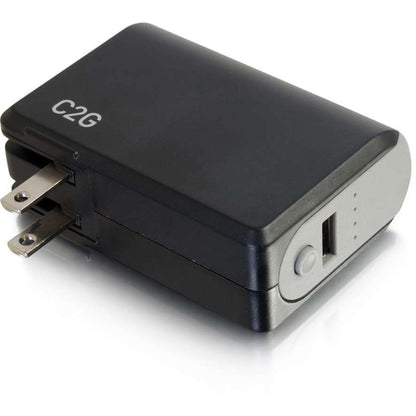 C2G 1-Port USB Wall Charger - AC to USB Adapter with Power Bank, 5V 1A Output