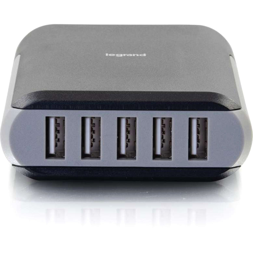 C2G 5-Port USB Wall Charger - AC to USB Adapter, 5V 8A Output
