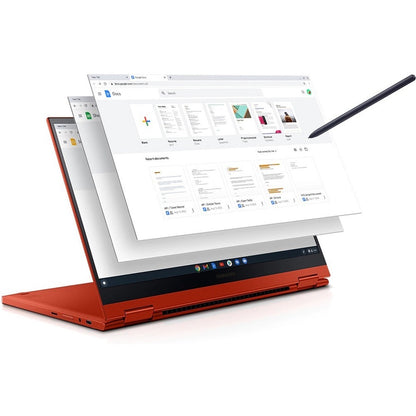 Samsung Galaxy Chromebook 2 XE530QDA-KA2US 13.3" Touchscreen 2 in 1 Chromebook - Full HD - 1920 x 1080 - Intel Celeron 5205U 1.90 GHz - 4 GB RAM - Fiesta Red