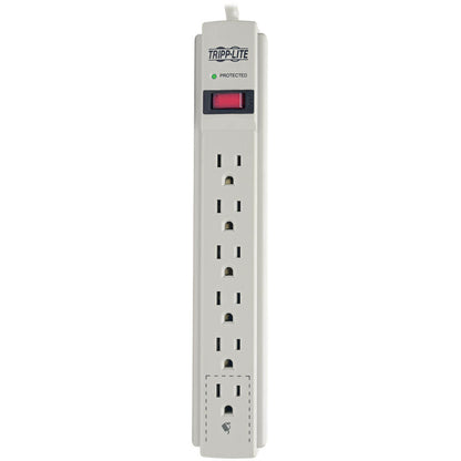 Tripp Lite Surge Protector Power Strip 120V 6 Outlet 8' Cord 990 Joule Flat Plug