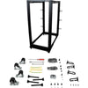 StarTech.com 25U Adjustable Depth Open Frame 4 Post Server Rack w/ Casters / Levelers and Cable Management Hooks