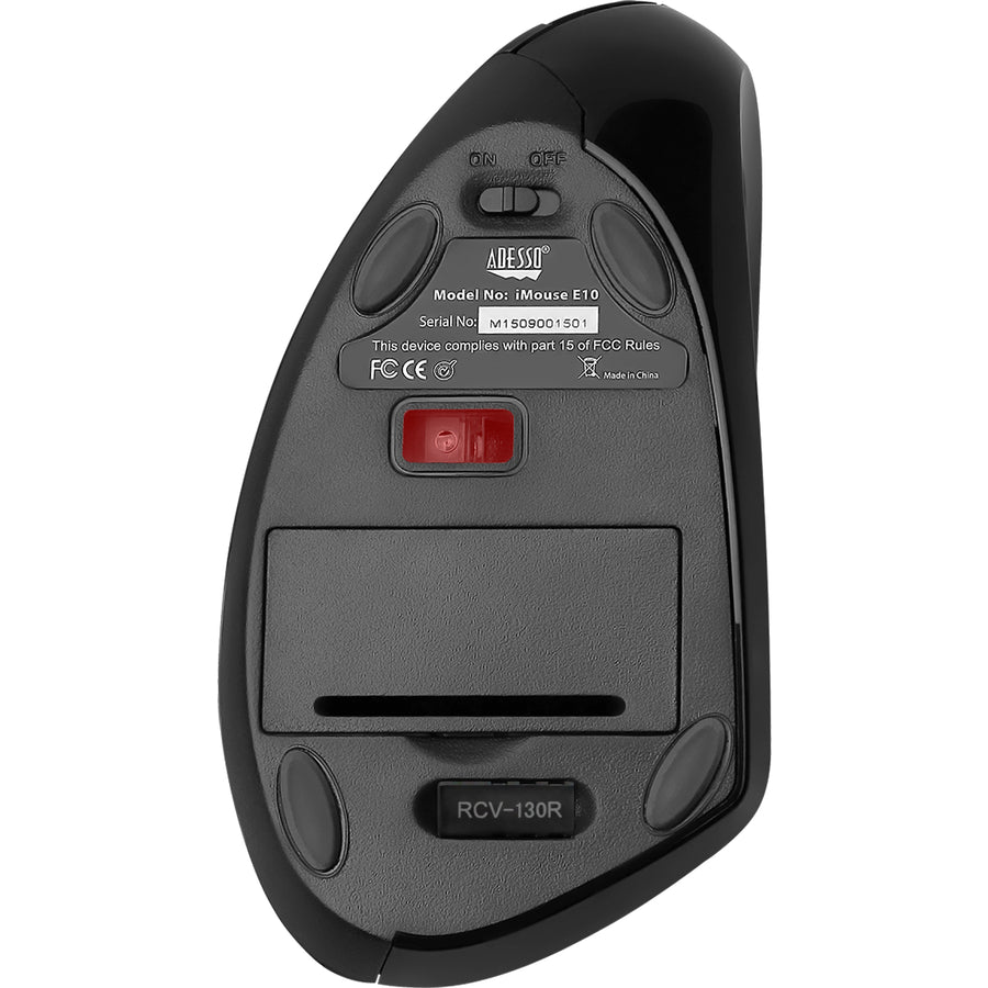 Adesso iMouse E10 2.4 GHz RF Wireless Vertical Ergonomic Mouse