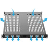 StarTech.com 1U Adjustable Mounting Depth Vented Rack Mount Shelf - Heavy Duty Fixed Rack Shelf - 250lbs / 113kg