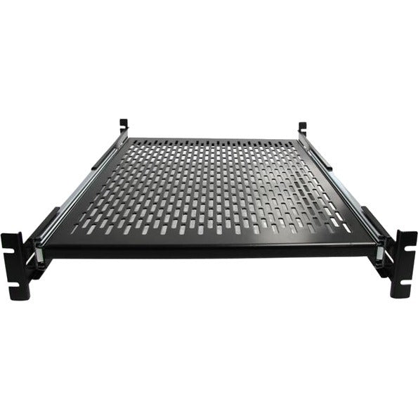 StarTech.com 2U Adjustable Mounting Depth Vented Sliding Rack Mount Shelf - 50lbs / 22.7kg