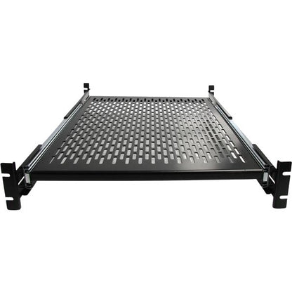 StarTech.com 2U Adjustable Mounting Depth Vented Sliding Rack Mount Shelf - 50lbs / 22.7kg