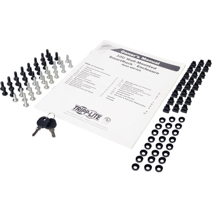 Tripp Lite 10U Wall Mount Rack Enclosure Server Cabinet w/Swinging Door Acrylic Window