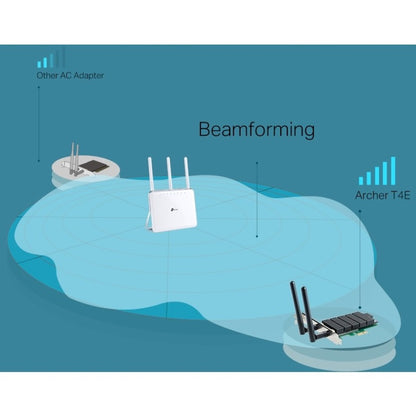 TP-Link Archer T4E IEEE 802.11ac Wi-Fi Adapter for Desktop Computer