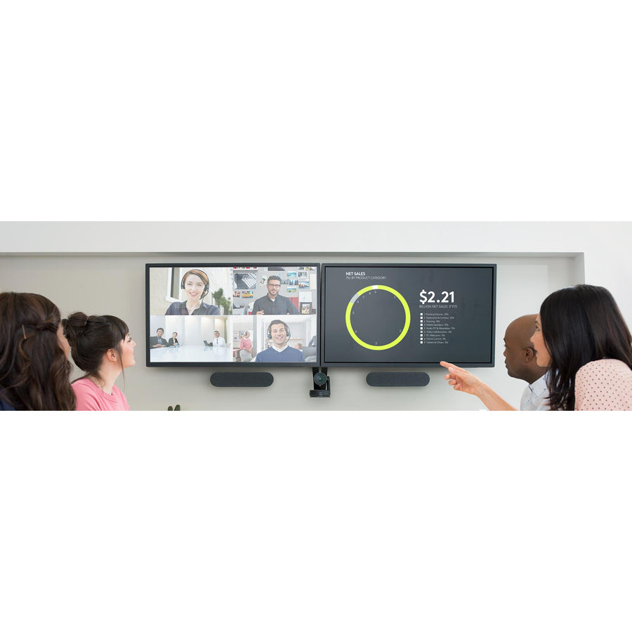 Logitech Video Conferencing Camera - 13 Megapixel - 60 fps - Matte Black, Slate Gray - USB 3.0