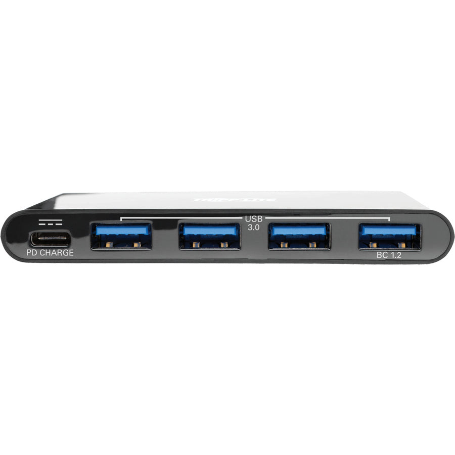 Tripp Lite USB C Hub Adapter w 4x USB-A & USB Type C PD Charging Black