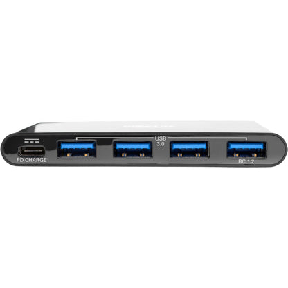 Tripp Lite USB C Hub Adapter w 4x USB-A & USB Type C PD Charging Black