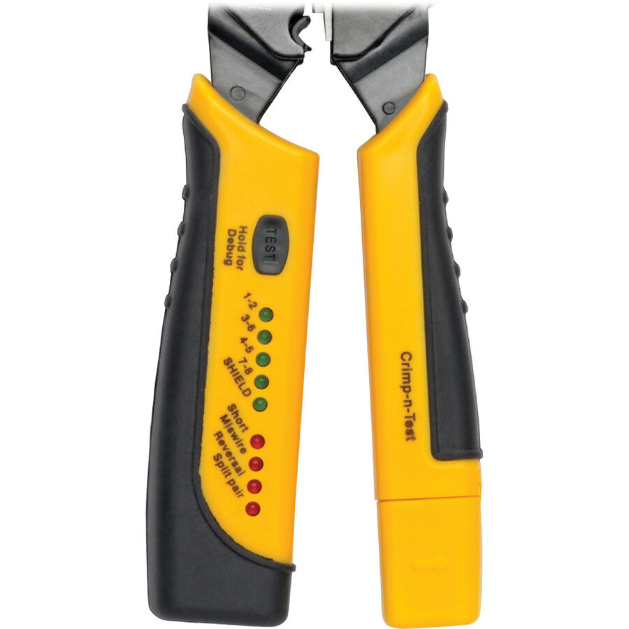 Tripp Lite RJ11/RJ12/RJ45 Wire Crimper with Built-in Cable Tester