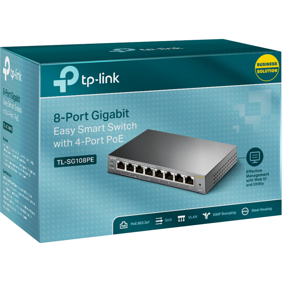 TP-Link 8-Port Gigabit Easy Smart Switch with 4-Port PoE