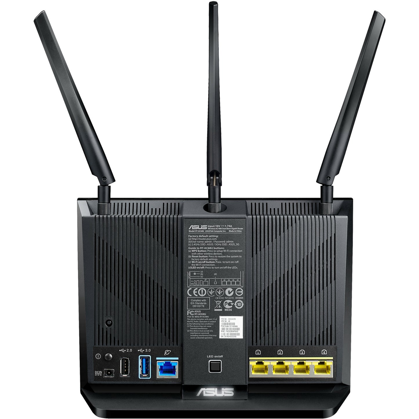 Asus RT-AC68U IEEE 802.11ac Ethernet Wireless Router