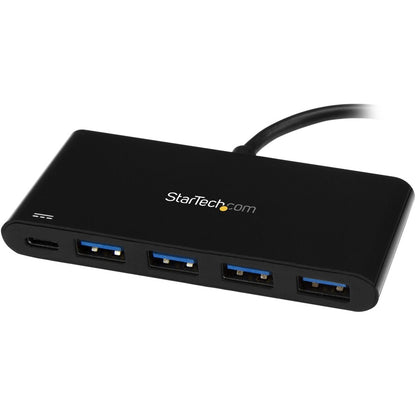 StarTech.com 4 Port USB C Hub with 4x USB Type-A (USB 3.0 SuperSpeed 5Gbps) - 60W Power Delivery Passthrough - Portable C to A Adapter Hub