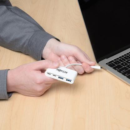 Tripp Lite 4-Port USB 3.1 Gen 1 Portable Hub USB-C to x2 USB-A and x2 USB-C