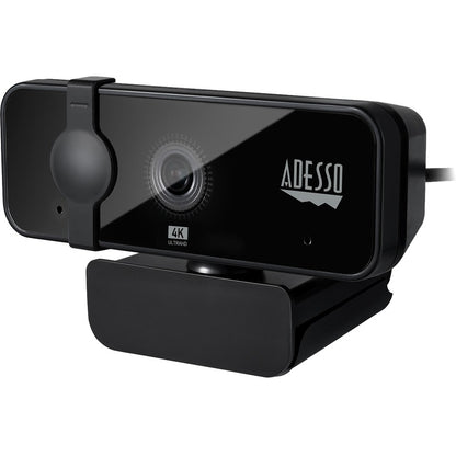 Adesso CyberTrack H6 4K Ultra HD Webcam - 8 Megapixel - 30 fps - USB 2.0 - Fixed Focus - Tripod mount - Privacy shutter