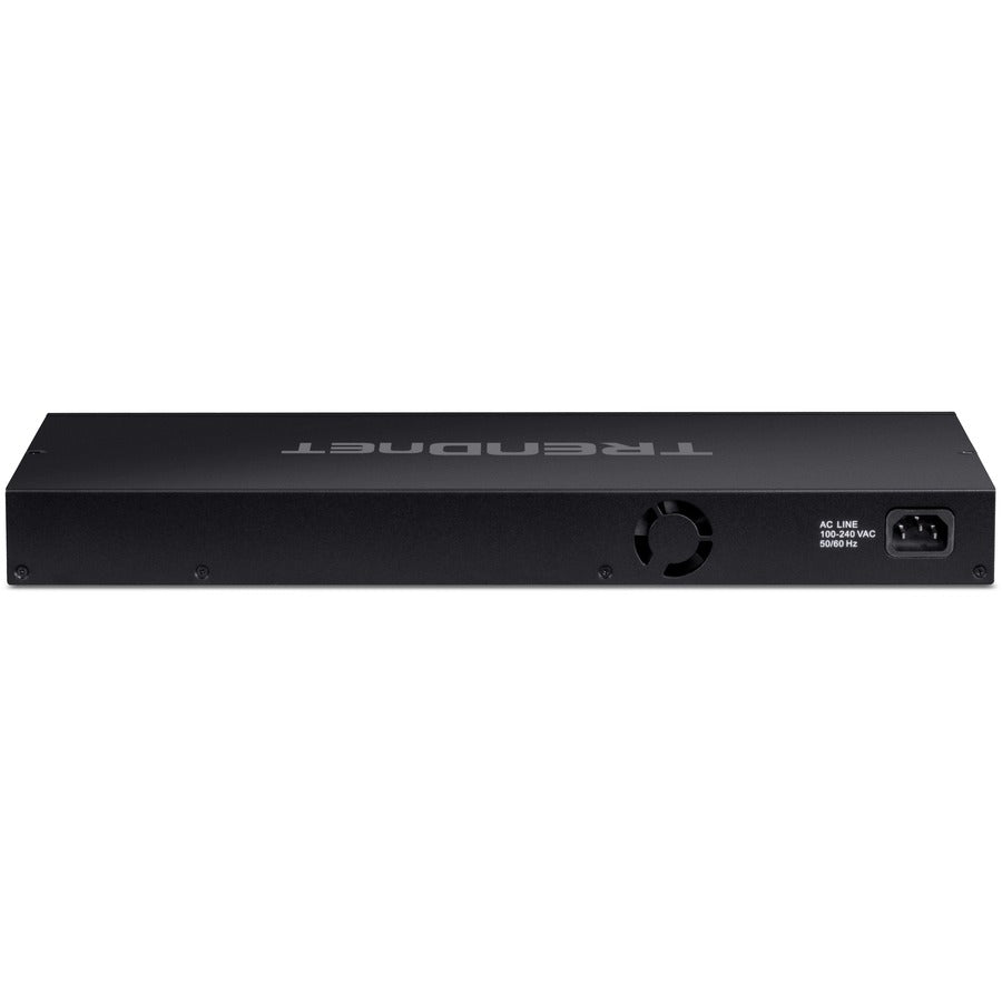 TRENDnet TPE-BG182g, 18-Port Gigabit 470W PoE++ Switch with 8 x 95W PoE++ Ports, 8 x 30W PoE+ Ports, 2 Gigabit SFP Slots,470W PoE Budget, 1U 19" Rack Mountable