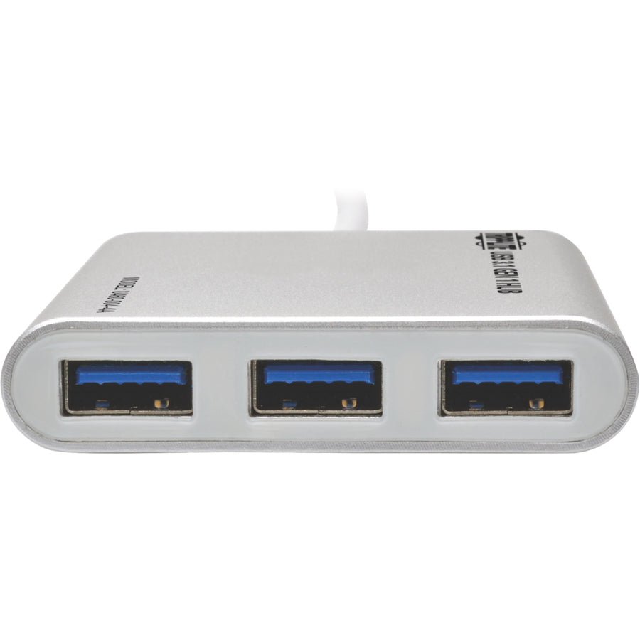 Tripp Lite 4-Port USB 3.1 USB-C to USB-A Hub w/ USB-C Charging Port 5 Gbps Tablet Laptop