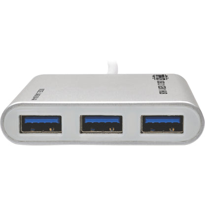 Tripp Lite 4-Port USB 3.1 USB-C to USB-A Hub w/ USB-C Charging Port 5 Gbps Tablet Laptop