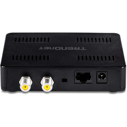 TRENDnet Ethernet Over Coax Adapter,(2-Pack), Backward Compatible with MoCA 2.0, Gigabit LAN Port, Supports Net Throughput Up to 1Gbps, Supports Up to 16 Nodes on One Network, Black, TMO-311C2K