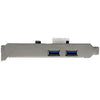 StarTech.com 2 Port PCI Express (PCIe) SuperSpeed USB 3.0 Card Adapter with UASP - LP4 Power