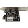 StarTech.com 2 Port PCI Express (PCIe) SuperSpeed USB 3.0 Card Adapter with UASP - LP4 Power