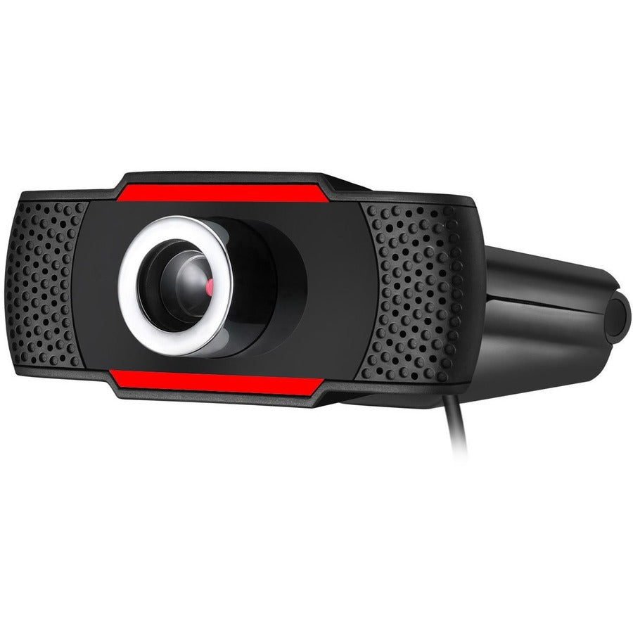 Adesso CyberTrack H3 Webcam - 1.3 Megapixel - 30 fps - Black, Red - USB 2.0