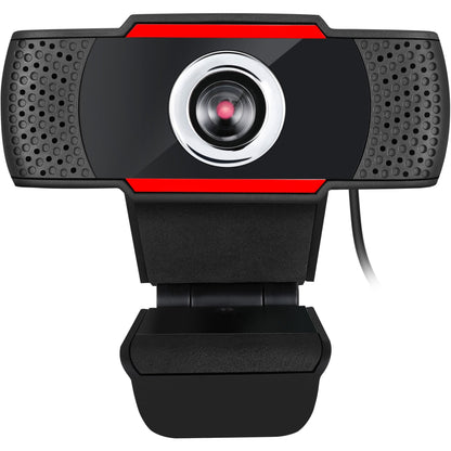 Adesso CyberTrack H3 Webcam - 1.3 Megapixel - 30 fps - Black, Red - USB 2.0