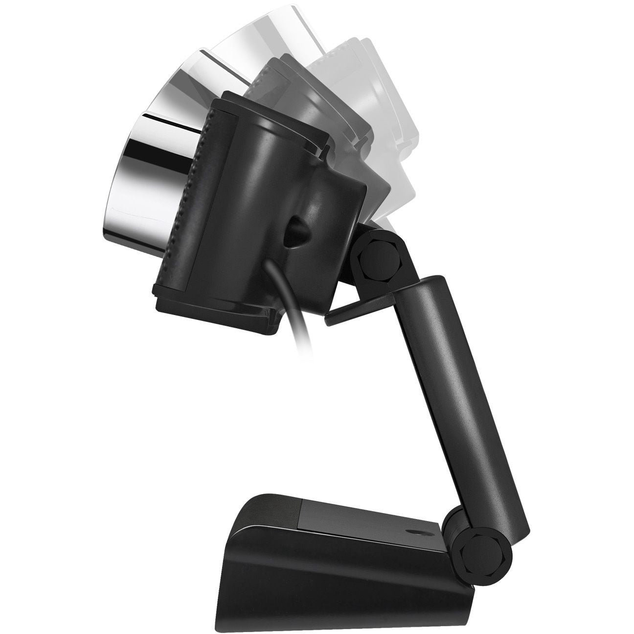 Adesso CyberTrack H3 Webcam - 1.3 Megapixel - 30 fps - Black, Red - USB 2.0