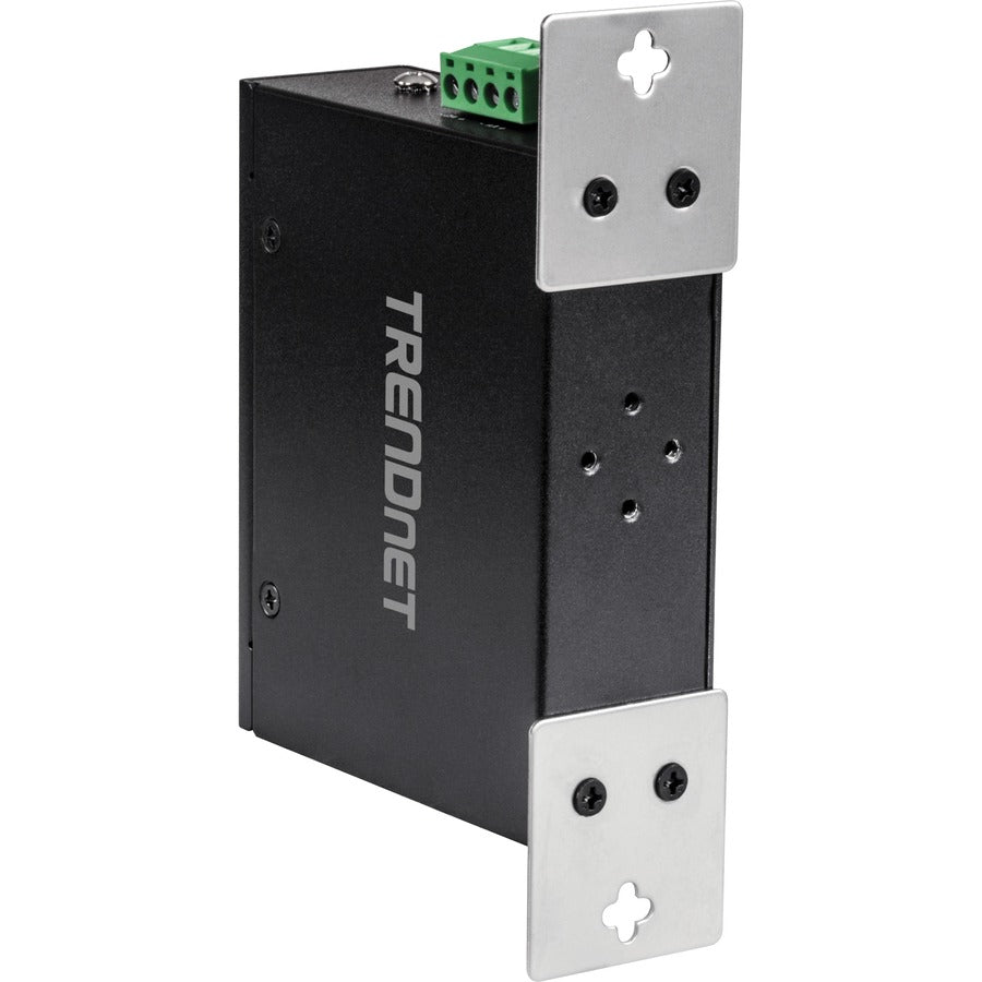 TRENDnet 5-Port Hardened Industrial Unmanaged Gigabit Switch; TI-PG50; 10/100/1000Mbps; DIN-Rail Switch; 4 x Gigabit PoE+ Ports; 1 x Gigabit Port; Gigabit Ethernet Network Switch; Lifetime Protection