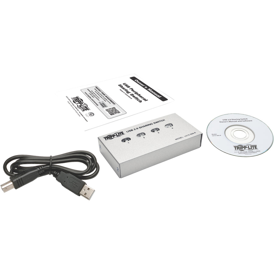 Tripp Lite 4-Port USB 2.0 Hi-Speed Printer / Peripheral Sharing Switch