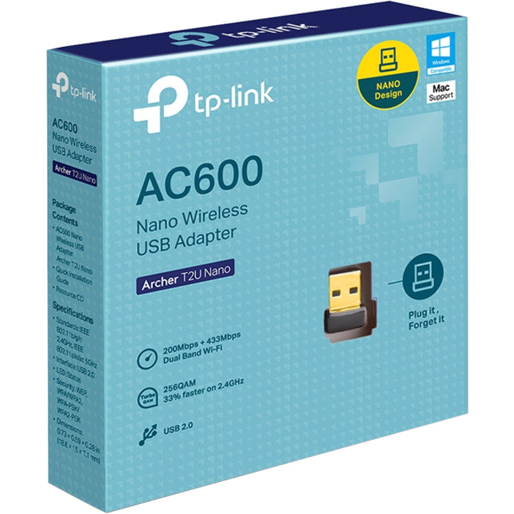 TP-Link Archer T2U Nano IEEE 802.11ac Wi-Fi Adapter for Notebook